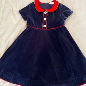 Mini Boden Christmas Holiday Velvet dress.